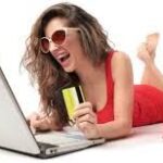 woman shopping online